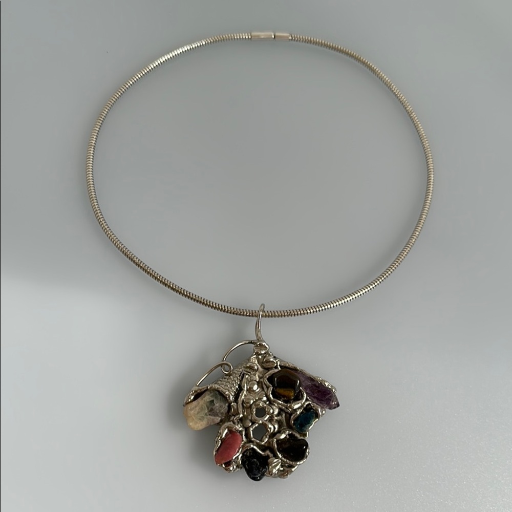 Carvalho Ernandez Silver Gemstone Tiger Eye, Amethyst And More